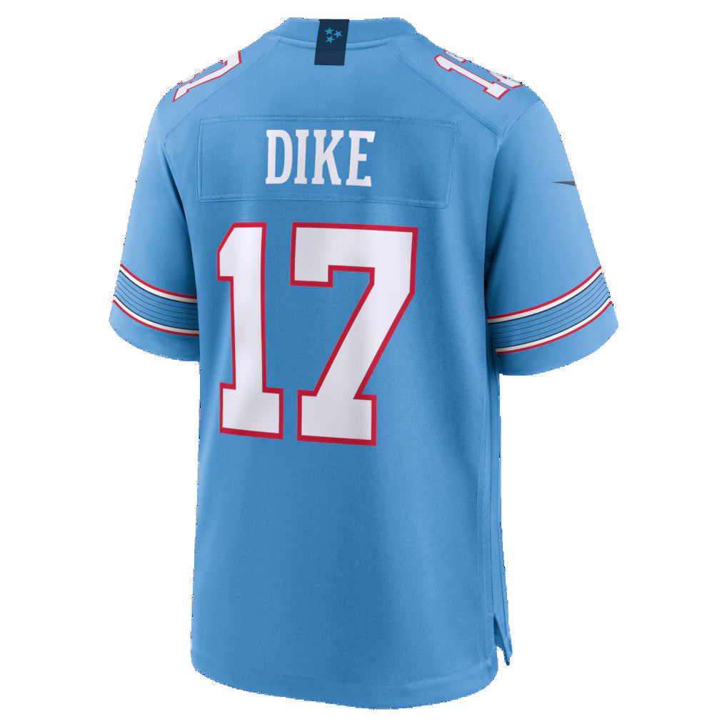 Qdoa T.Titans #17 Chimere Dike Light Blue Team Game Stitched Jerseys