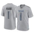 Qdoa T.Titans #1 Cameron Ward Player Gray Atmosphere Fashion Home Game Stitched Jerseys