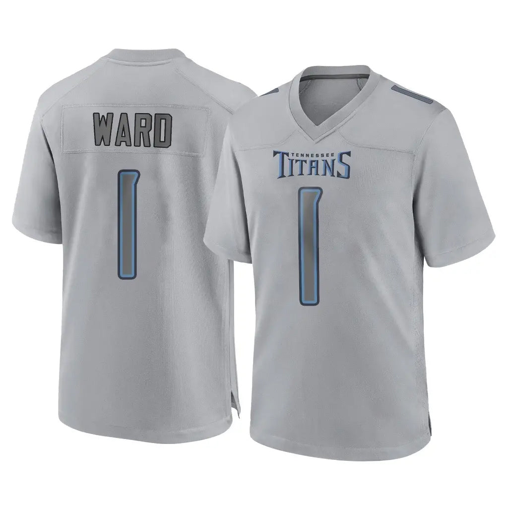 Qdoa T.Titans #1 Cameron Ward Player Gray Atmosphere Fashion Home Game Stitched Jerseys