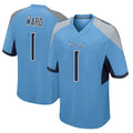 Qdoa T.Titans #1 Cameron Ward  Player Light Blue Home Game Stitched Jerseys