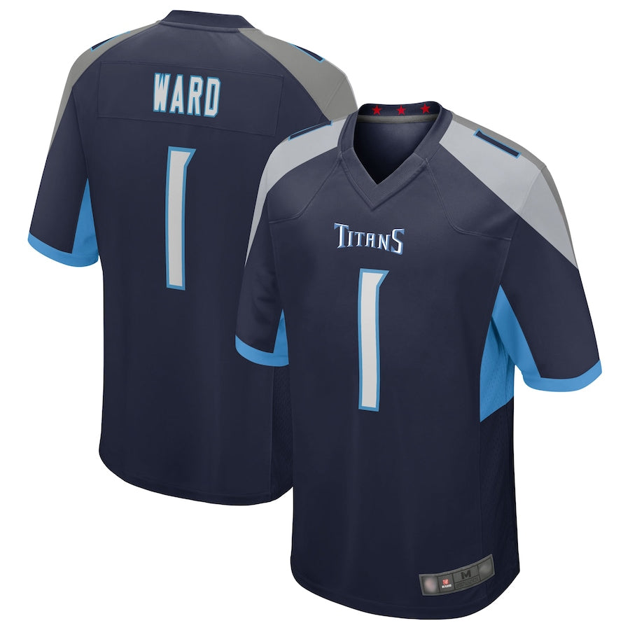 Qdoa T.Titans #1 Cameron Ward Player Navy Game Stitched Jerseys