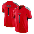 Qdoa T.Titans #1 Cameron Ward Player Red Vapor F.U.S.E. Limited Stitched Jerseys