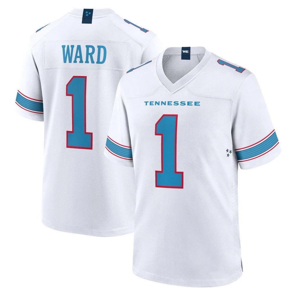 Qdoa T.Titans #1 Cameron Ward Player White 2026 Game Home Stitched Jerseys