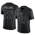 Qdoa T.Titans #20 Tony Pollard Player Black RFLCTV Limited Stitched Jerseys