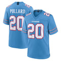 Qdoa T.Titans #20 Tony Pollard Player Light Blue 2026 Game Home Stitched Jerseys