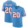 Qdoa T.Titans #20 Tony Pollard Player Light Blue Throwback Alternate Game Stitched Jerseys