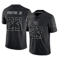 Qdoa T.Titans #23 Kevin Winston Jr. Player Black Limited Reflective Home Game Stitched Jerseys
