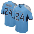 Qdoa T.Titans #24 Alontae Taylor Player Light Blue Home Game Stitched Jerseys