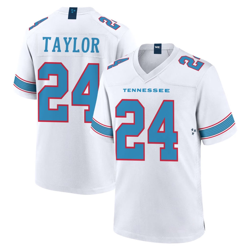 Qdoa T.Titans #24 Alontae Taylor Player White 2026 Game Home Stitched Jerseys