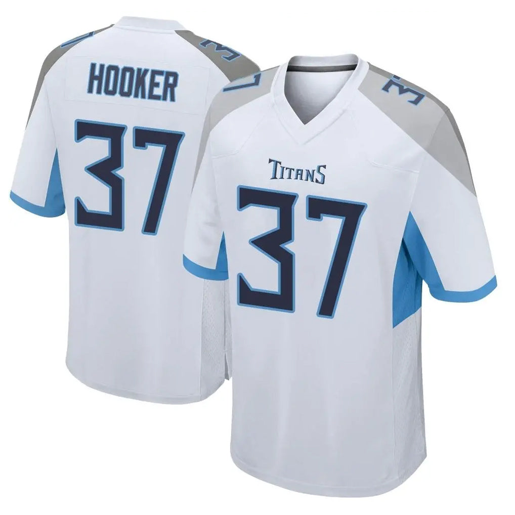 Qdoa T.Titans #37 Amani Hooker Player White Home Game Stitched Jerseys