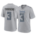 Qdoa T.Titans #3 Tommy Townsend Player Gray Atmosphere Fashion Home Game Stitched Jerseys