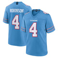 Qdoa T.Titans #4 Wan'Dale Robinson Player Light Blue 2026 Game Home Stitched Jerseys