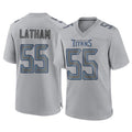 Qdoa T.Titans #55 JC Latham Player Gray Atmosphere Fashion Home Game Stitched Jerseys