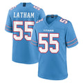 Qdoa T.Titans #55 JC Latham Player Light Blue 2026 Game Home Stitched Jerseys