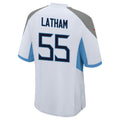 Qdoa T.Titans #55 JC Latham Player White Home Game Stitched Jerseys