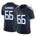 Qdoa T.Titans #66 Fernando Carmona Jr. Player Navy Limited Vapor F.U.S.E. Home Game Stitched Jerseys