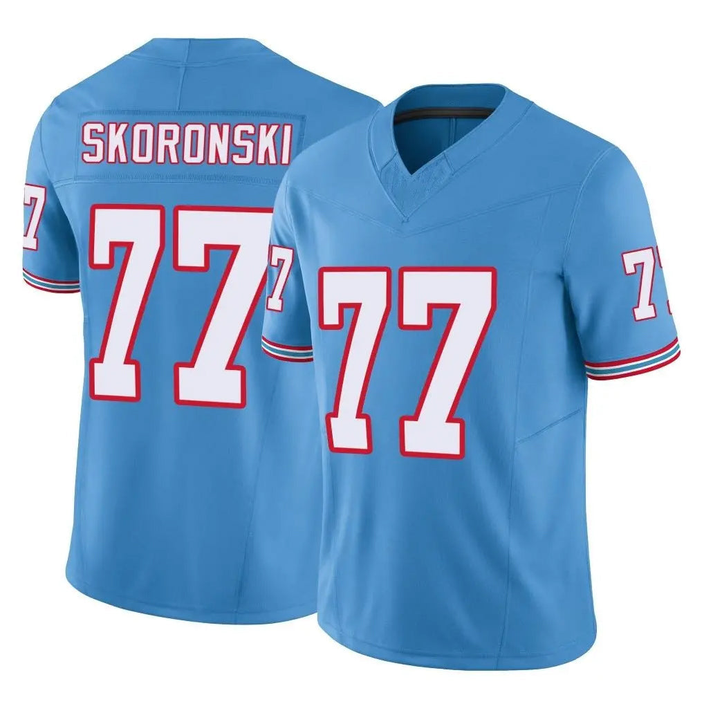 Qdoa T.Titans #77 Peter Skoronski Player Light Blue Limited Vapor F.U.S.E. Home Game Stitched Jerseys
