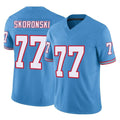 Qdoa T.Titans #77 Peter Skoronski Player Light Blue Limited Vapor F.U.S.E. Home Game Stitched Jerseys