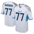 Qdoa T.Titans #77 Peter Skoronski Player White Home Game Stitched Jerseys