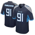 Qdoa T.Titans #91 John Franklin-Myers Player Navy Home Game Stitched Jerseys