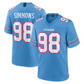Qdoa T.Titans #98 Jeffery Simmons Player Light Blue 2026 Game Home Stitched Jerseys