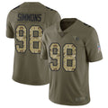 Qdoa T.Titans #98 Jeffery Simmons Player Olive Salute To Service Limited Stitched Jerseys