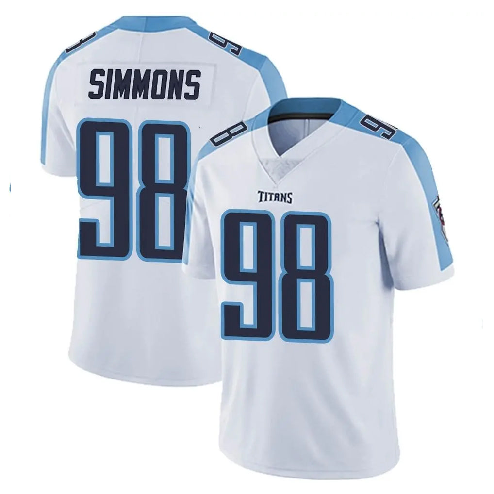 Qdoa T.Titans #98 Jeffery Simmons Player White Limited Vapor Untouchable Home Game Stitched Jerseys