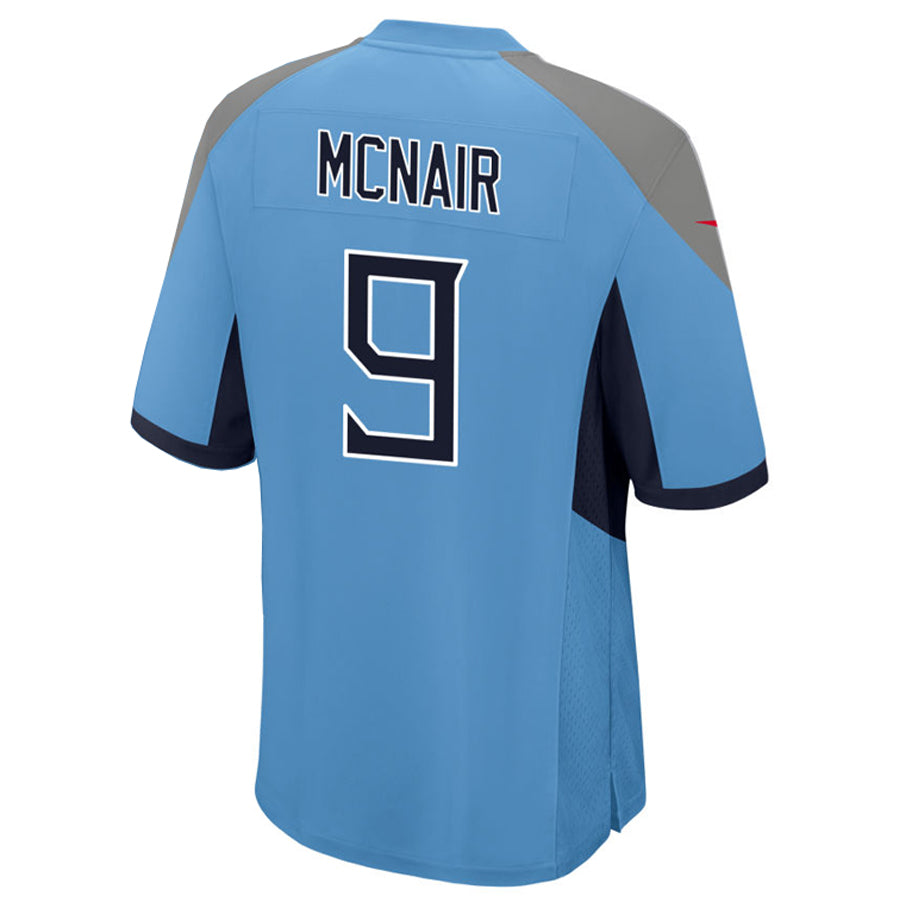 Qdoa T.Titans #9 Steve McNair Player Light Blue Home Game Stitched Jerseys