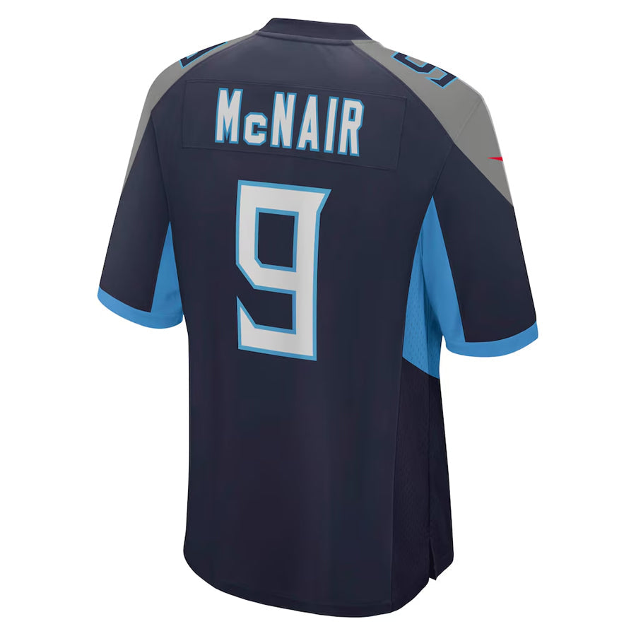 Qdoa T.Titans #9 Steve McNair Player Navy Home Game Stitched Jerseys