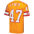 Qdoa TB.Buccaneers 1993 #47 John Lynch Mitchell & Ness Orange Authentic Throwback Retired Player Stitched Puhic Jersey