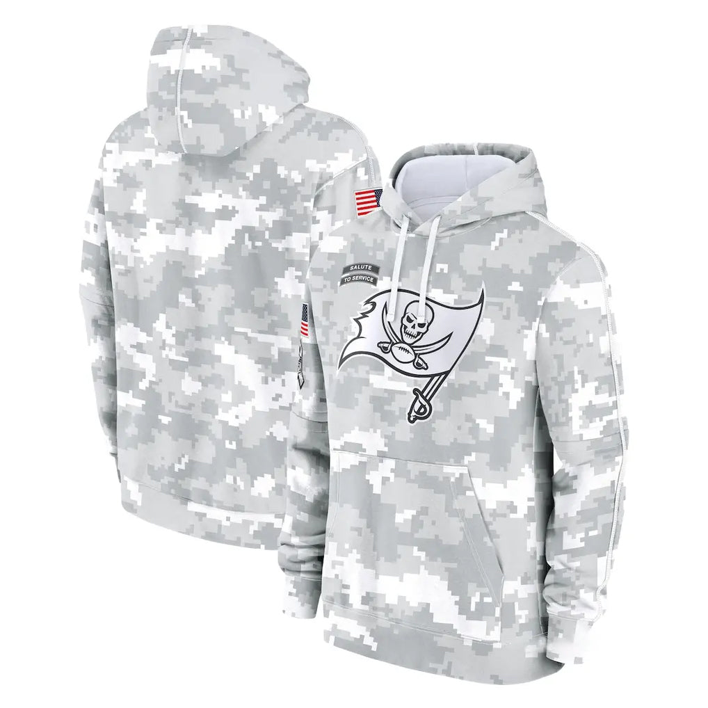 Qdoa TB.Buccaneers  Blank Player Arctic Camo Limited Salute to Service Pullover Hoodies Game Stitched Jerseys