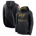 Qdoa TB.Buccaneers  Blank Player Black Salute to Service Sideline Performance Pullover Hoodies Home Game Stitched Jerseys