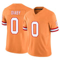 Qdoa TB.Buccaneers #0 Yaya Diaby Player Orange Limited Vapor F.U.S.E. Home Game Stitched Jerseys