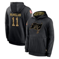 Qdoa TB.Buccaneers #11 Jalen McMillan Player Black Salute to Service Sideline Performance Pullover Hoodies Home Game Stitched Jerseys