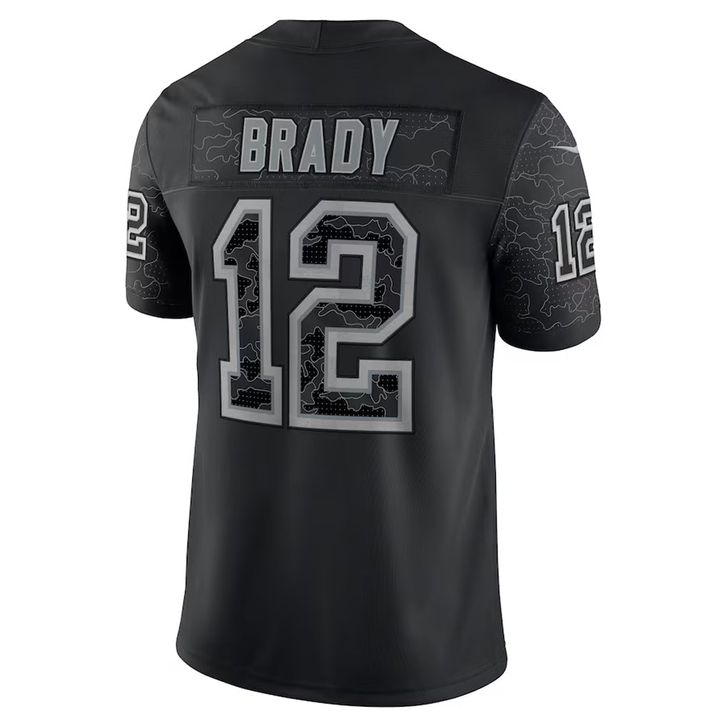 Qdoa TB.Buccaneers #12 Tom Brady Player Black RFLCTV Limited Stitched Jerseys