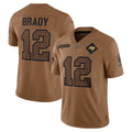 Qdoa TB.Buccaneers #12 Tom Brady Player Brown Salute To Service Limited Stitched Jerseys