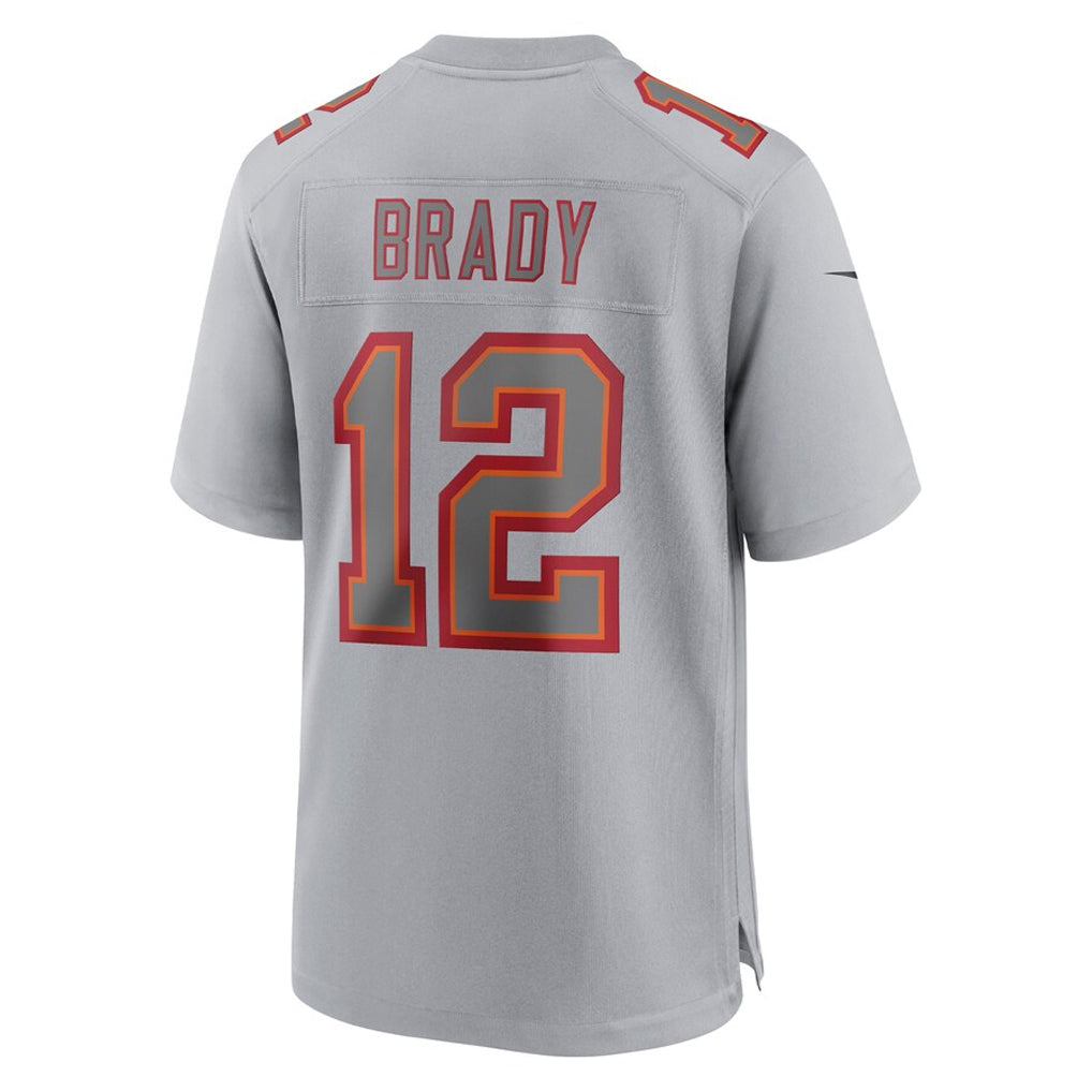 Qdoa TB.Buccaneers #12 Tom Brady Player Gray Fashion Game Stitched Jerseys