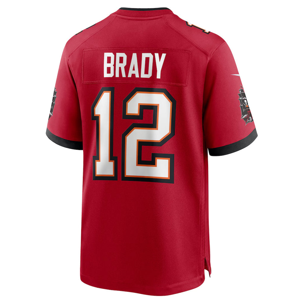 Qdoa TB.Buccaneers #12 Tom Brady Player Red Home Game Stitched Jerseys