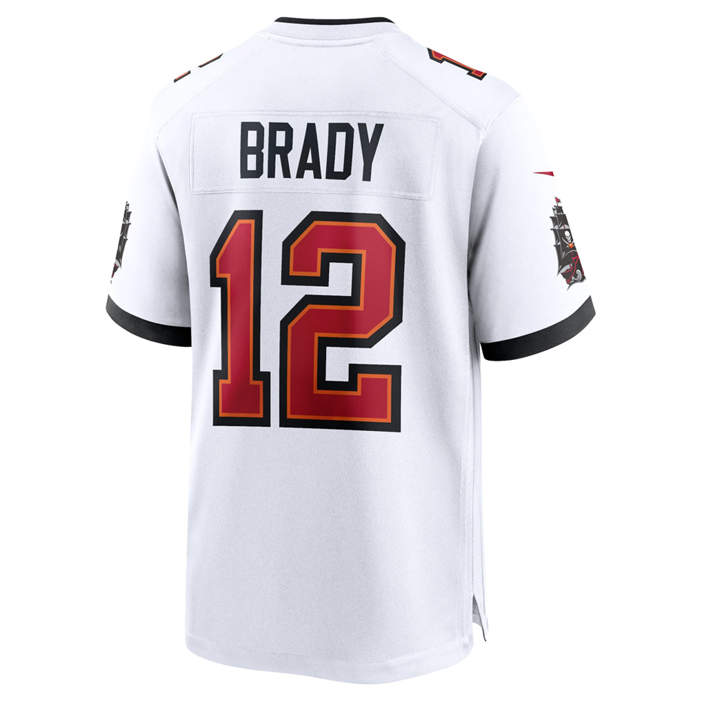 Qdoa TB.Buccaneers #12 Tom Brady Player White Home Game Stitched Jerseys