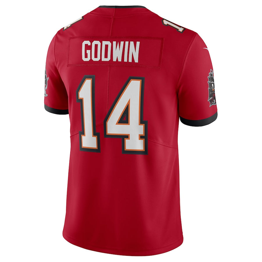 Qdoa TB.Buccaneers #14 Chris Godwin Jr. Player Red Vapor Limited Stitched Jerseys