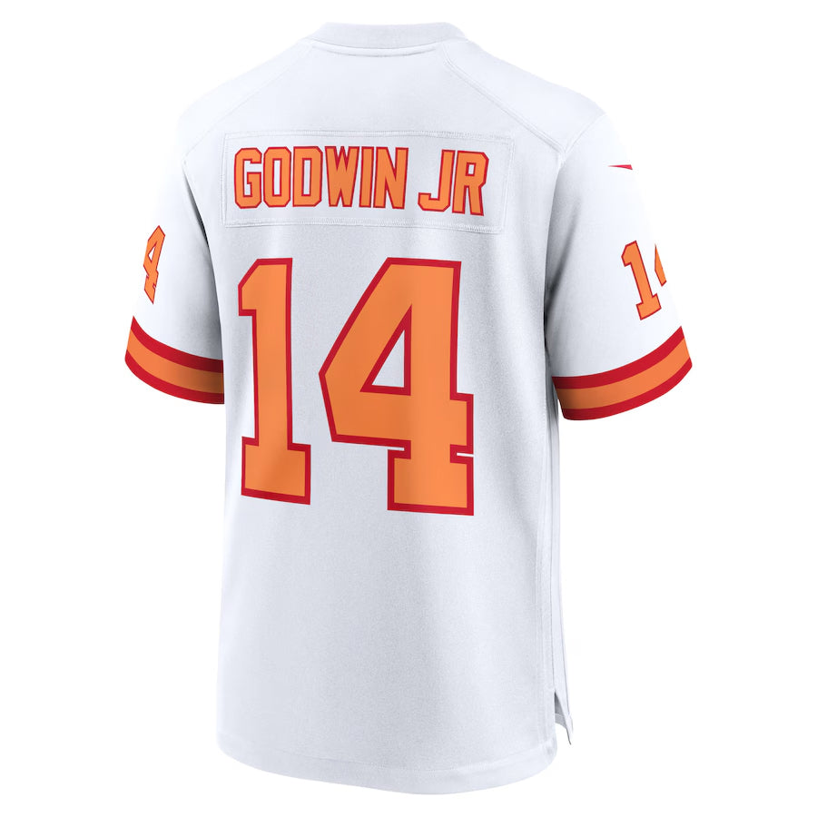 Qdoa TB.Buccaneers #14 Chris Godwin Jr. Player White Home Game Stitched Jerseys