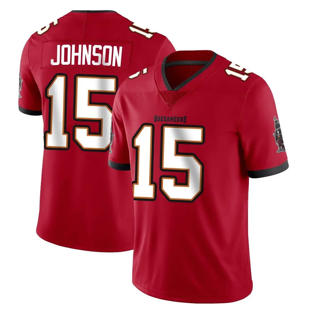 Qdoa TB.Buccaneers #15 Tez Johnson Player Red Limited Vapor Home Game Stitched Jerseys