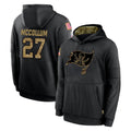 Qdoa TB.Buccaneers #27 Zyon McCollum Player Black Salute to Service Sideline Performance Pullover Hoodies Home Game Stitched Jerseys