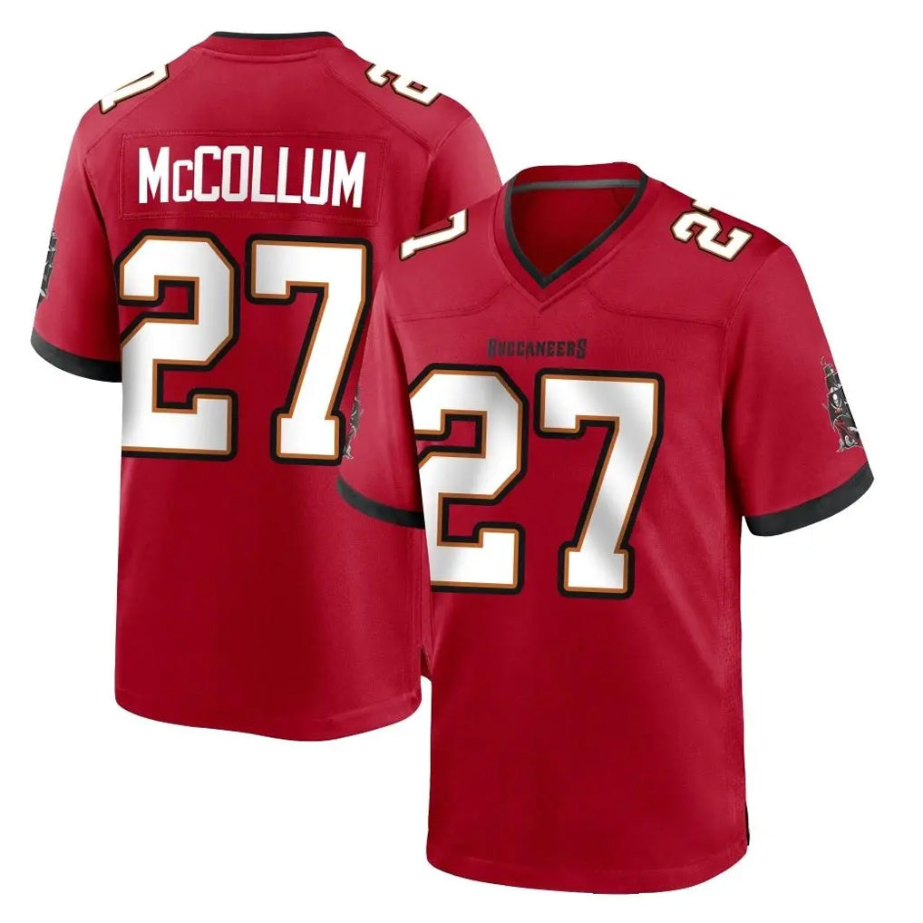 Qdoa TB.Buccaneers #27 Zyon McCollum Player Red Home Game Stitched Jerseys