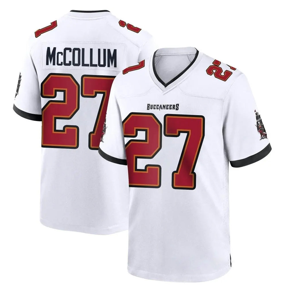 Qdoa TB.Buccaneers #27 Zyon McCollum Player White Home Game Stitched Jerseys