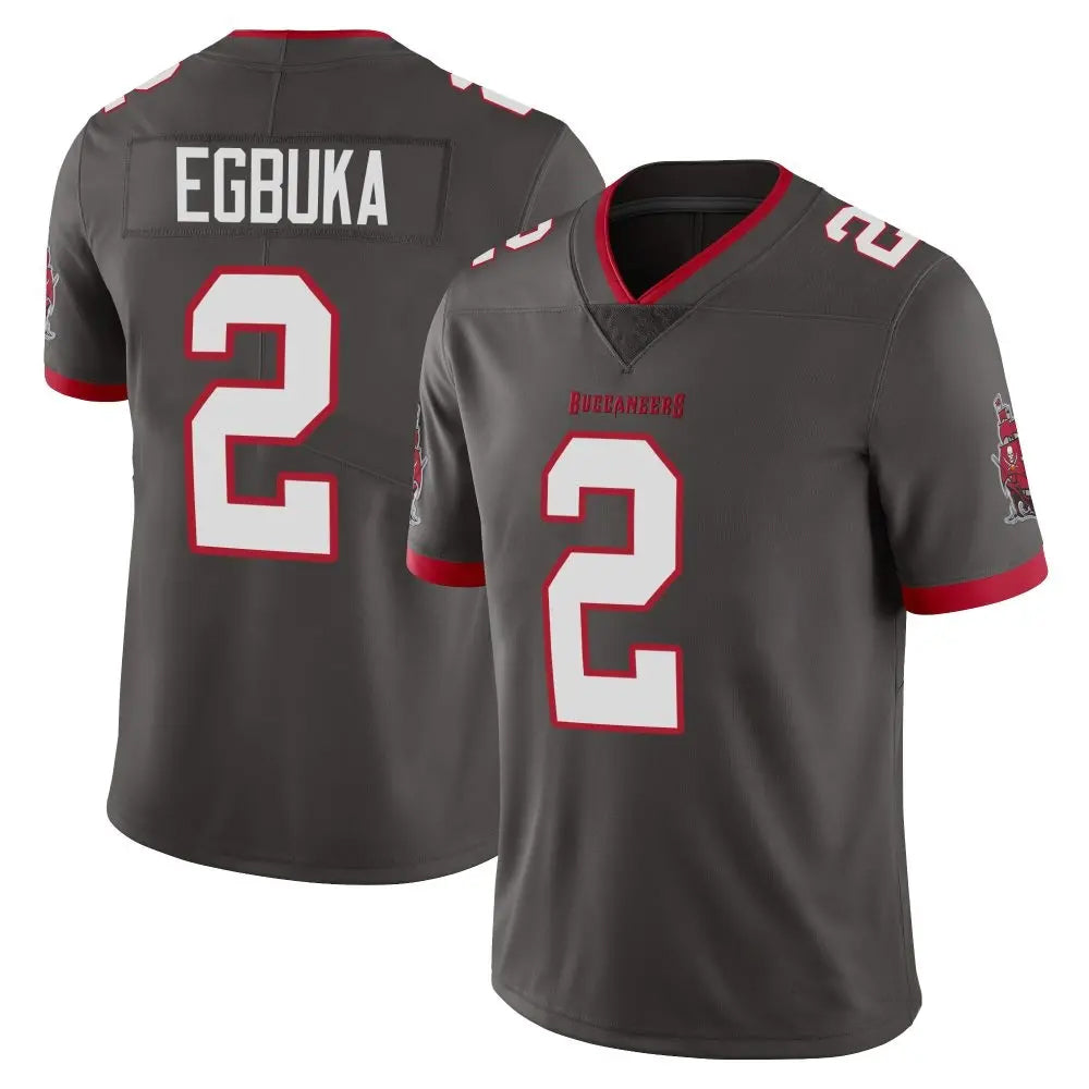 Qdoa TB.Buccaneers #2 Emeka Egbuka Player Limited Pewter Alternate Vapor Stitched Jerseys