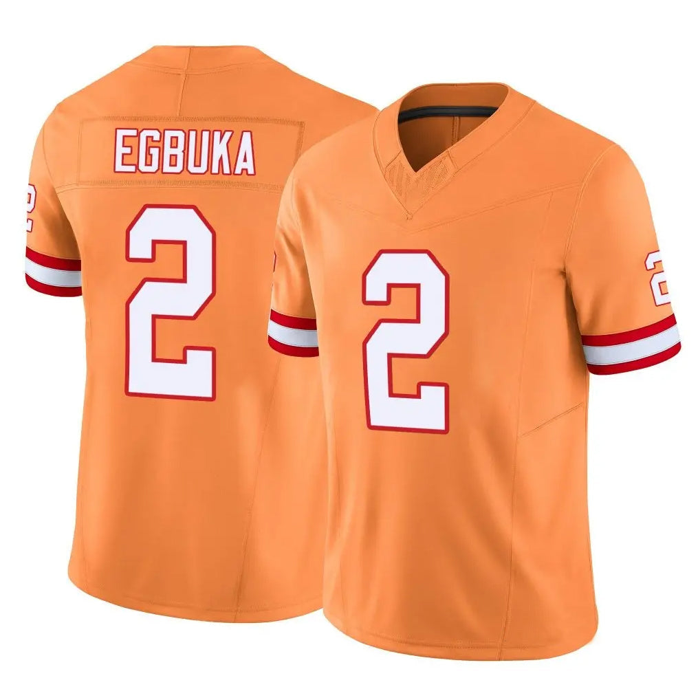 Qdoa TB.Buccaneers #2 Emeka Egbuka Player Orange Vapor F.U.S.E. Limited Stitched Jerseys
