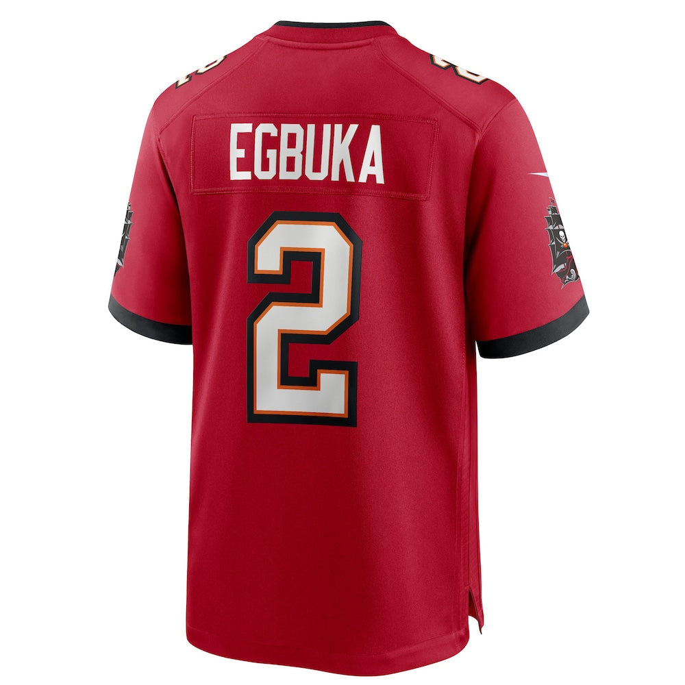 Qdoa TB.Buccaneers #2 Emeka Egbuka Player Red Home Game Stitched Jerseys