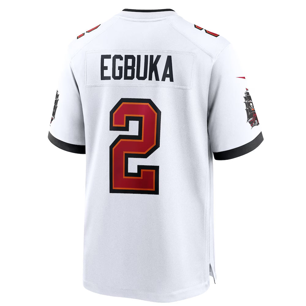 Qdoa TB.Buccaneers #2 Emeka Egbuka Player White Home Game Stitched Jerseys