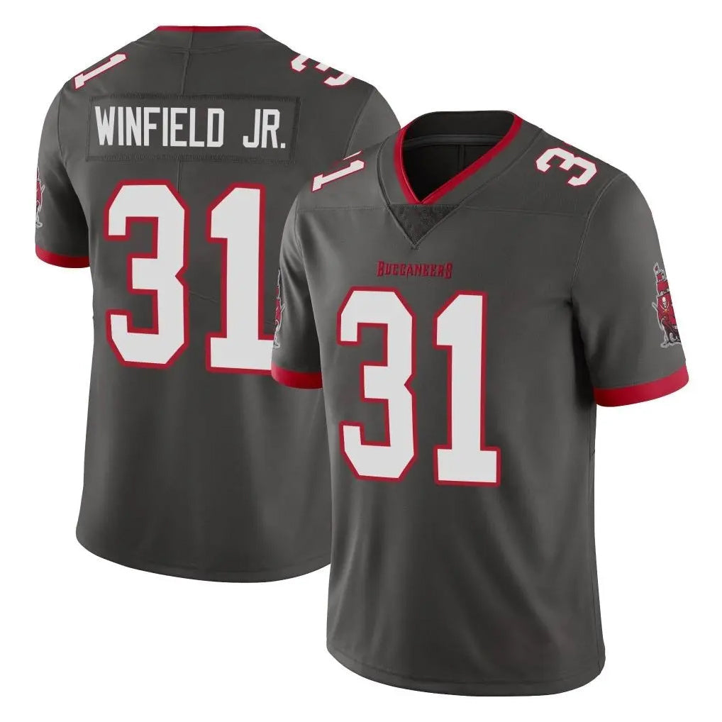 Qdoa TB.Buccaneers #31 Antoine Winfield Jr. Player Pewter Limited Alternate Vapor Home Game Stitched Jerseys